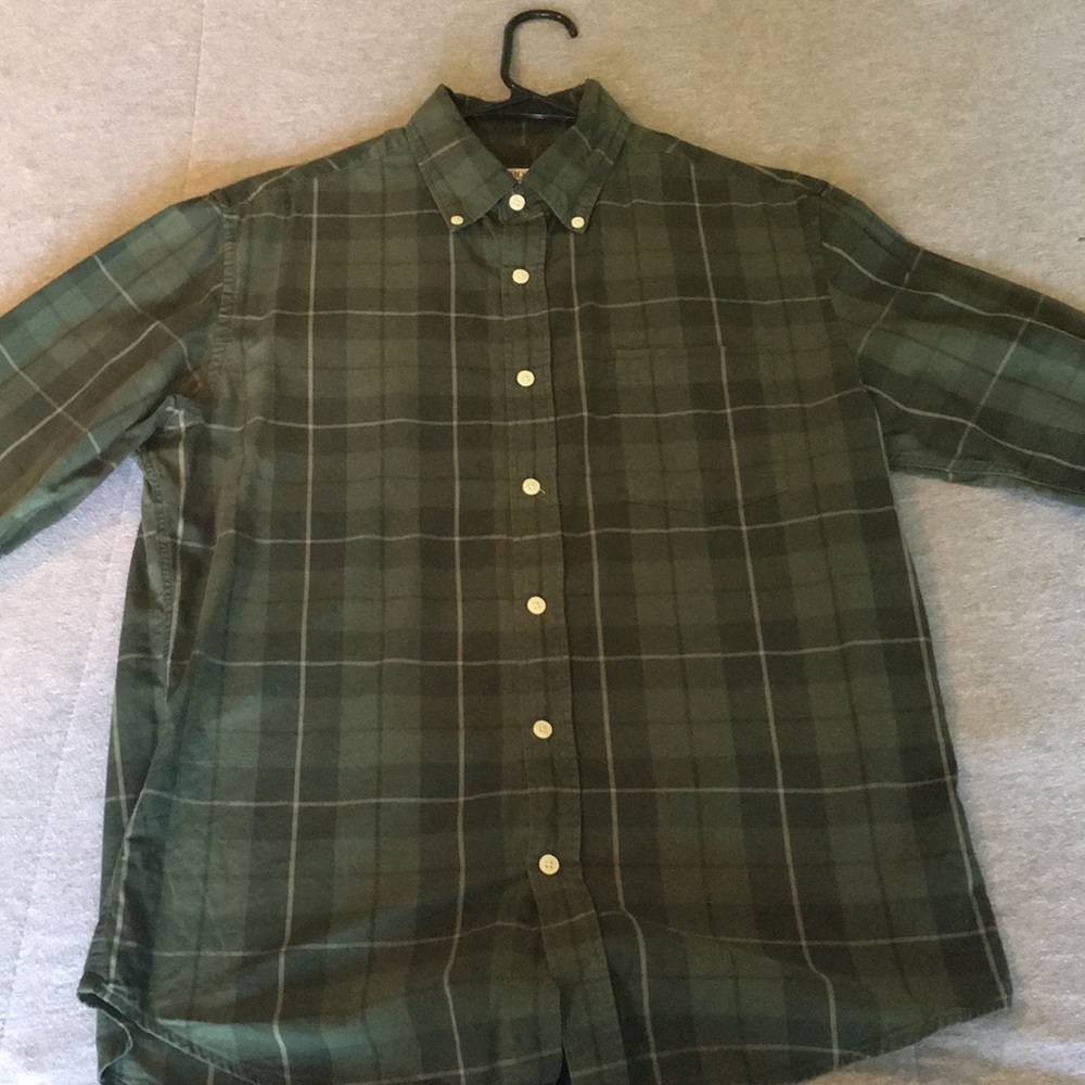 Merona Plaid Button Up - Evergreen